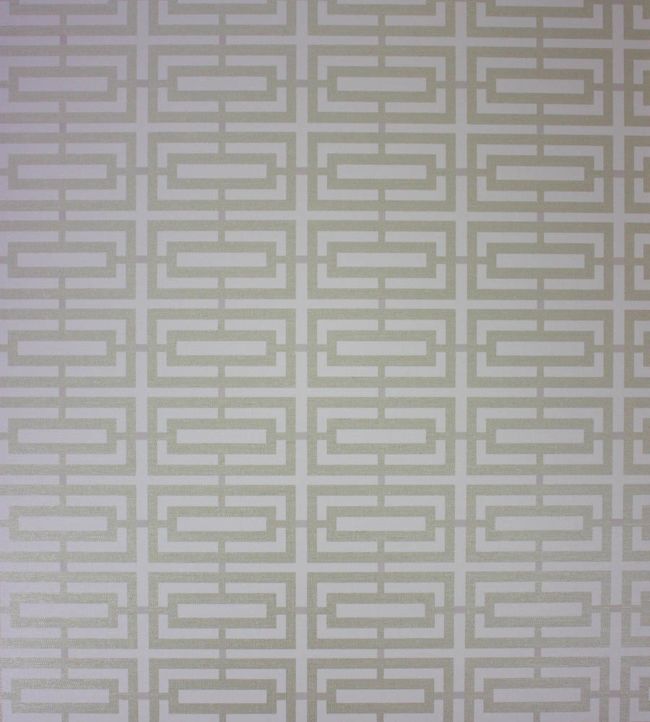 Kikko Trellis Vinyl Wallpaper by Osborne & Little Linen/Pale Gilver