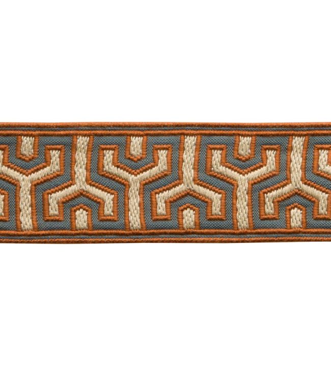 Otero Embroidered Border Trimming by Samuel & Sons Grand Canyon