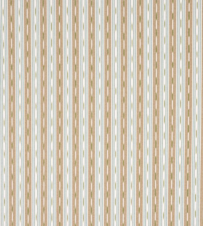 Oxley Stripe Fabric by Jane Churchill Beige/Aqua