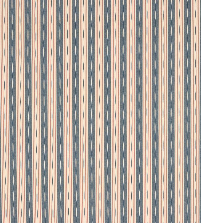 Oxley Stripe Fabric by Jane Churchill Navy/Red