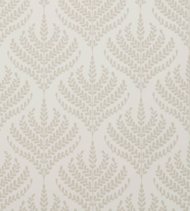 Paisley Fern Wallpaper by Liberty Pewter White