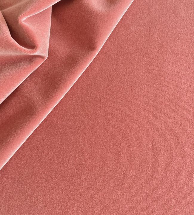 Palis Velvet Fabric by Ian Sanderson Dusty Rose