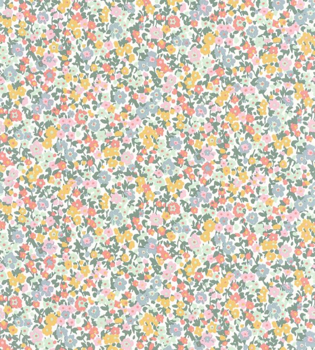 Pansy Wallpaper by Casadeco Bleu / Rose