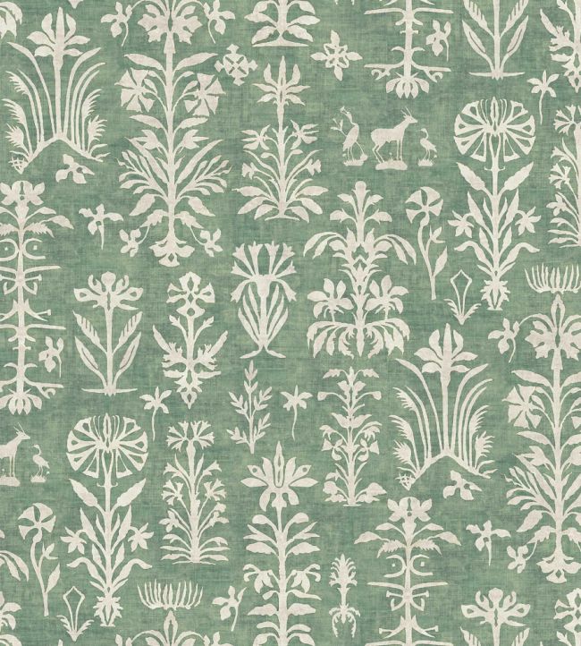 Papyrus Wallpaper by Lewis & Wood Malachite