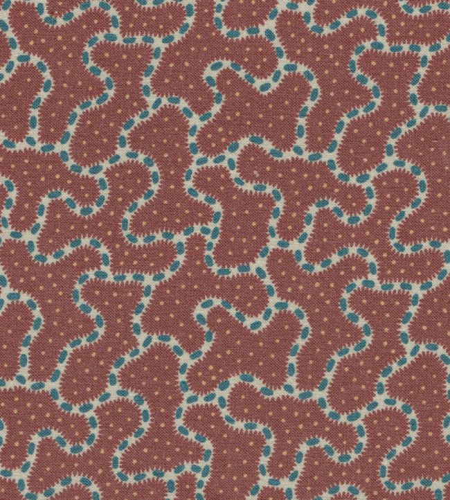 Parnham Fabric by Titley and Marr Maroon