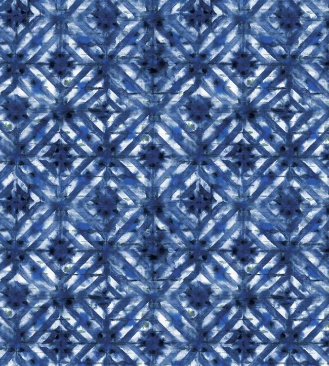 Parquet Batik Fabric by Designers Guild Indigo