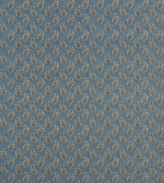 Patola Paisley Fabric by GP & J Baker Blue