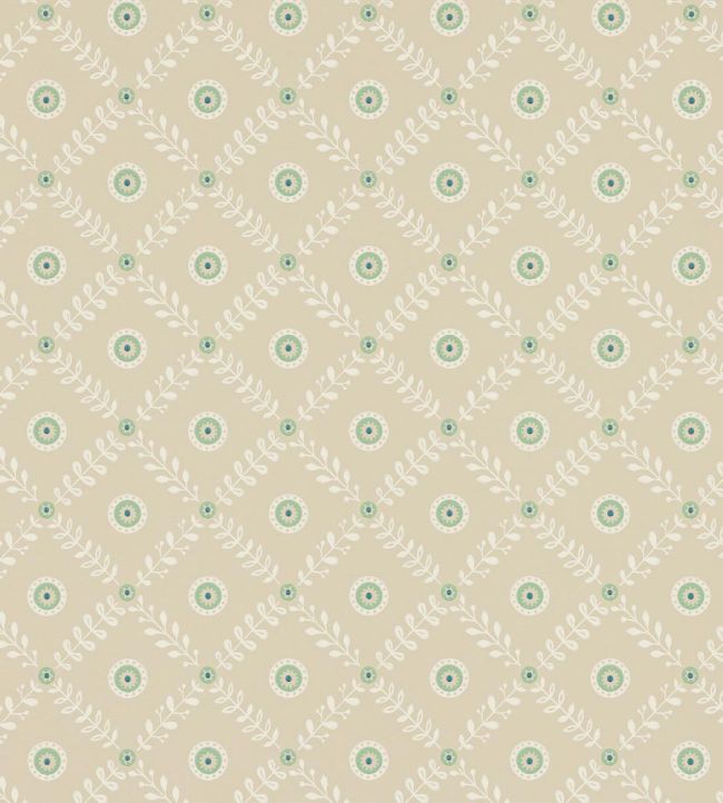 Payton Wallpaper by Jane Churchill Beige/Aqua