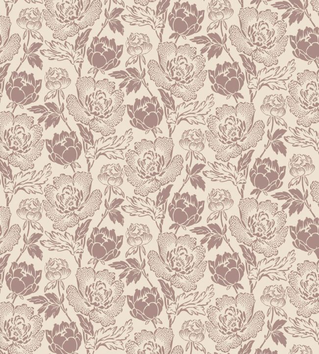 Peony Wallpaper by Farrow & Ball Dimity / Sulking Room Pink