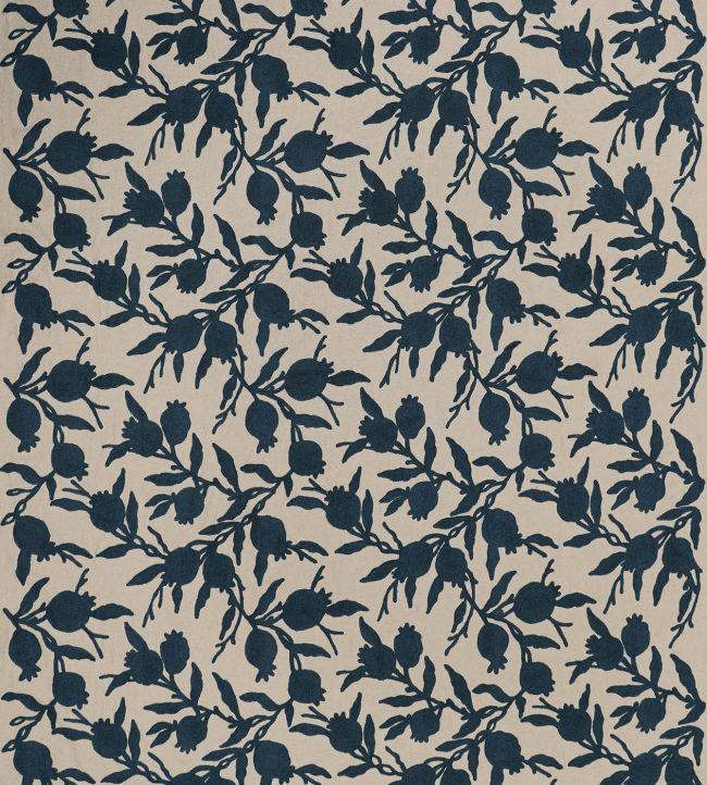 Persimmon Fabric by Jim Thompson No.9 Deep Ocean