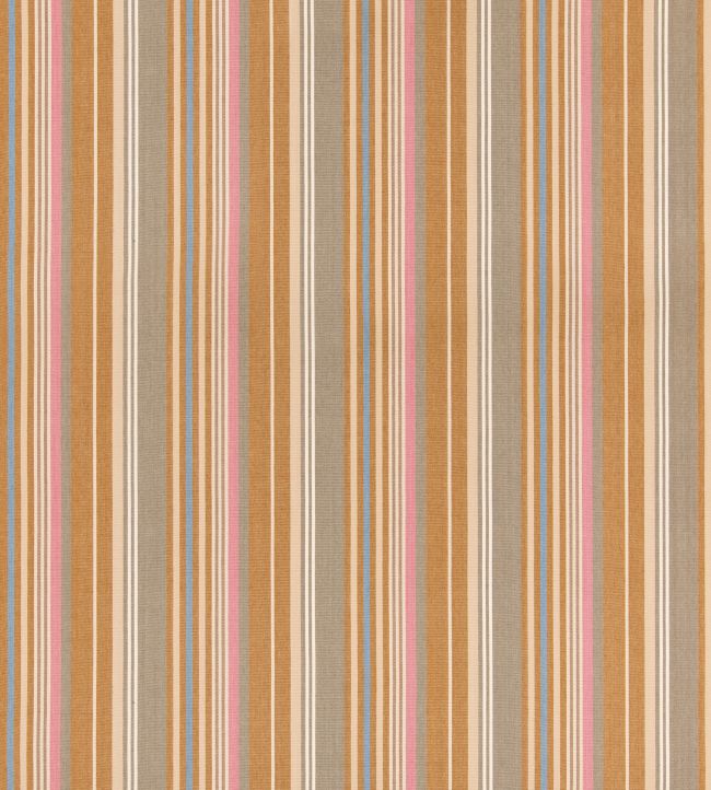 Petra Stripe Fabric by GP & J Baker Sand/Grey