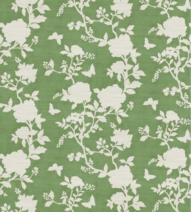 Pivoine Grasscloth Wallpaper by Madeaux 03 Green
