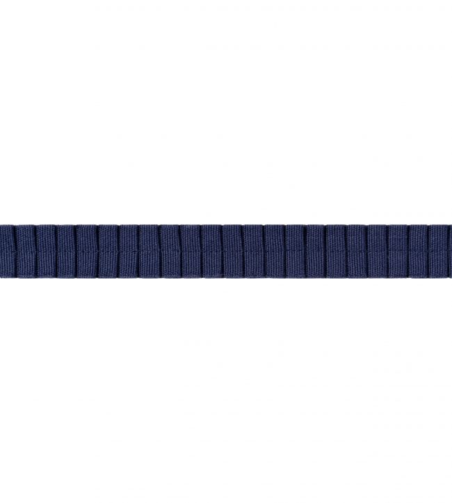 Pleated Tape Trimming by Thibaut Navy