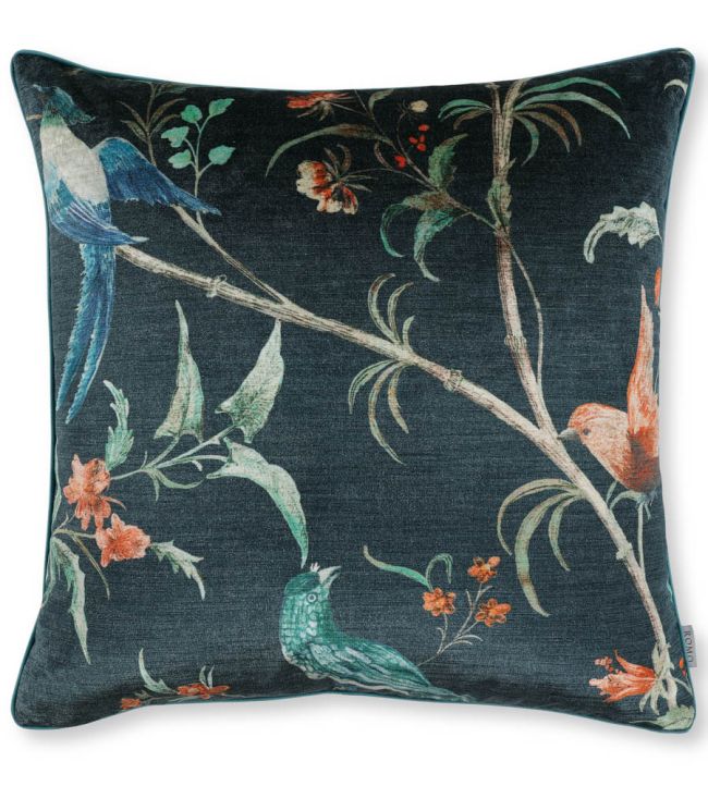 Pluma Velvet Cushion 65 x 65cm by Romo Twilight