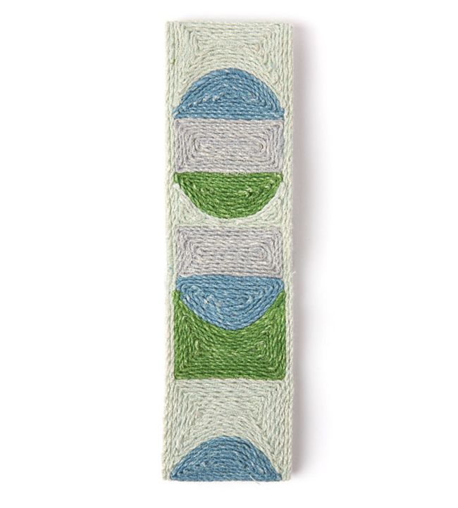Pop Art Border Trimming by Christopher Farr Cloth Green