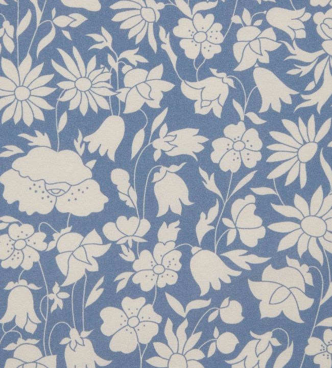 Poppy Grace Fabric by Liberty Flax Flower