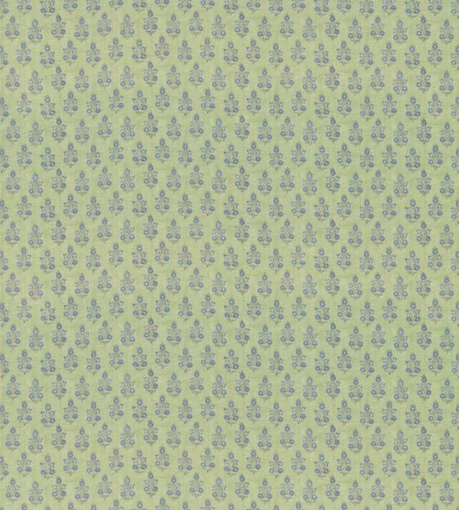 Poppy Sprig Fabric in Green/Blue by GP & J Baker | Jane Clayton