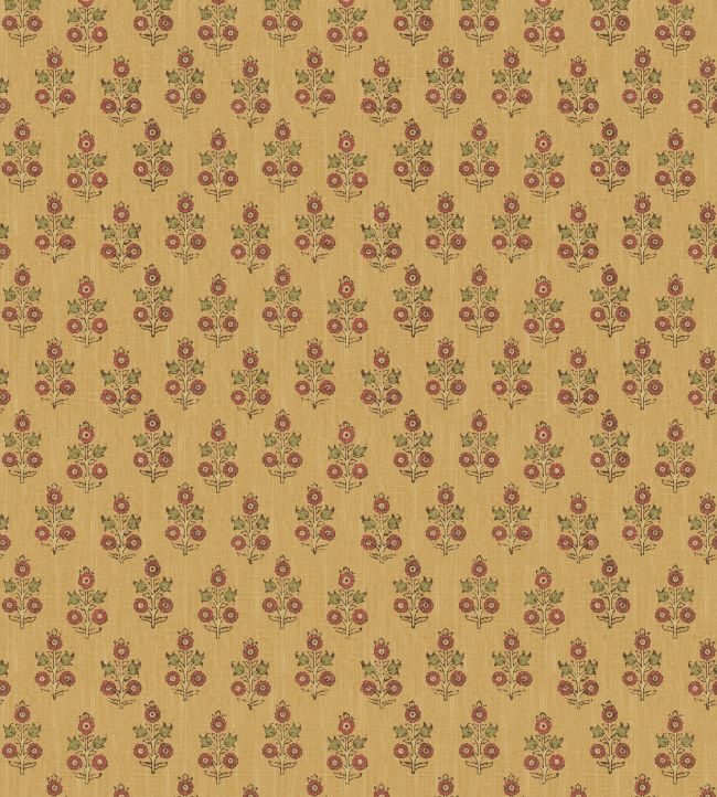 Poppy Sprig Wallpaper by GP & J Baker Ochre