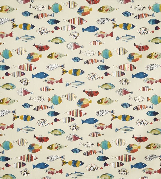 Gone Fishing Fabric by Prestigious Textiles Tropical