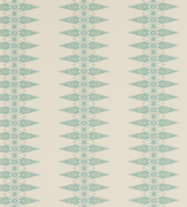 Priya Stripe Wallpaper by Jane Churchill Aqua