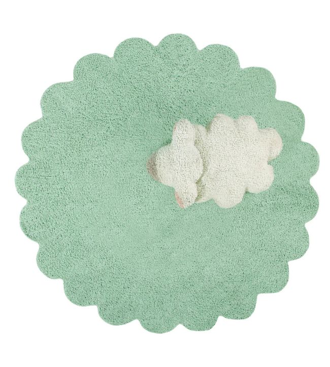 Puffy Sheep Rug by Lorena Canals Green