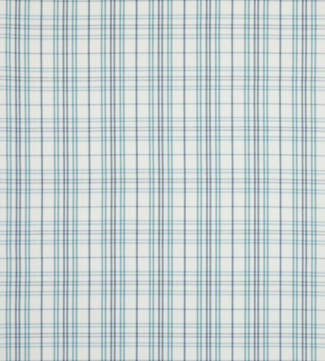 Purbeck Check Fabric by Baker Lifestyle Aqua