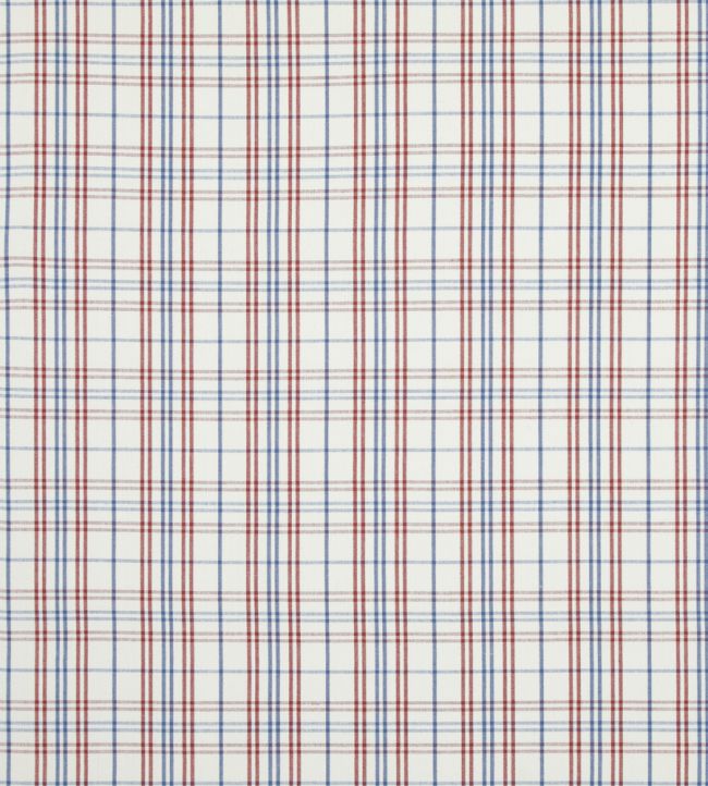 Purbeck Check Fabric by Baker Lifestyle Red/Blue