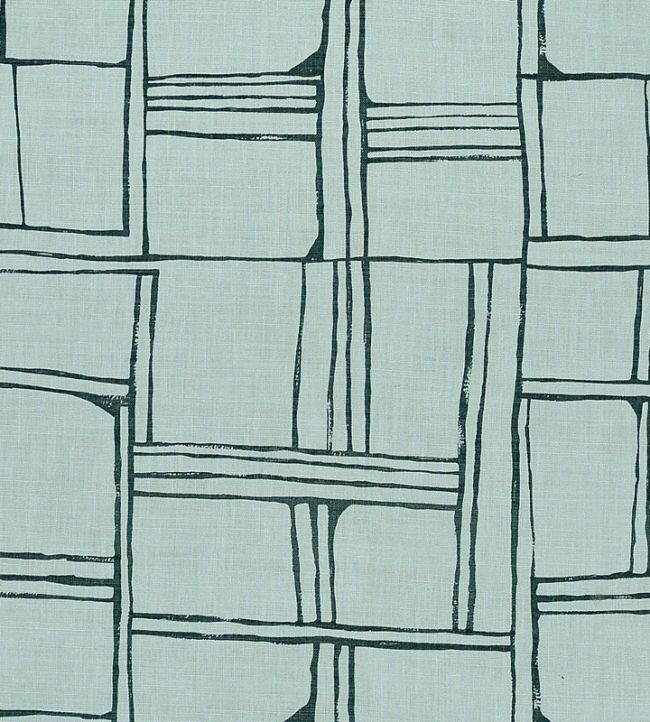 Quadrant Fabric by Christopher Farr Cloth Pale Blue