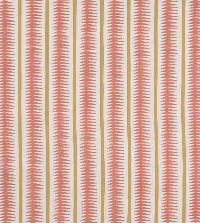 Rae Fabric by Jane Churchill Coral/Ochre