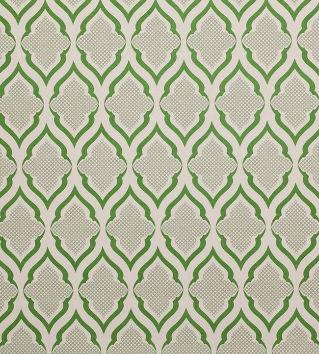 Ravenna Wallpaper in Grass by Michael Szell for Christopher Farr Cloth |  Jane Clayton