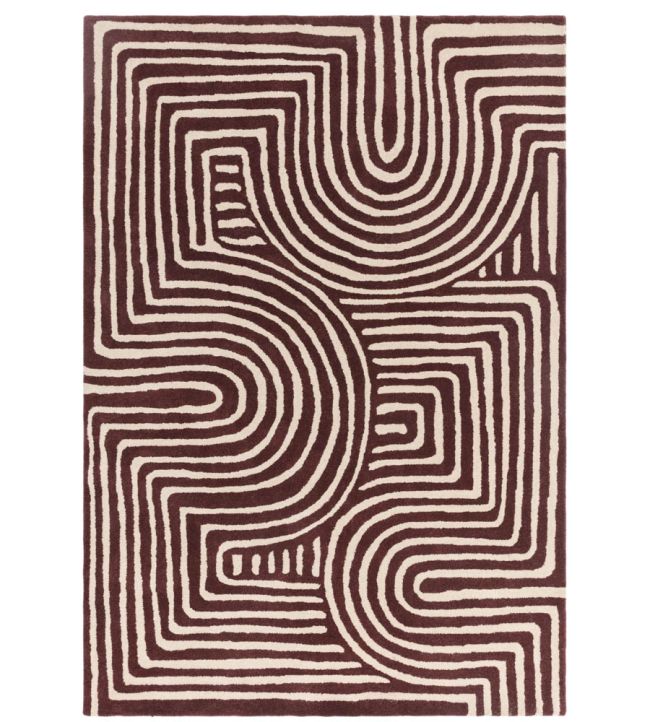 Asiatic Reef Curve rug Plum RF29 REEF1201700029 Plum RF29