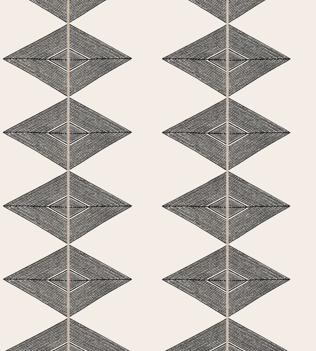 Reflection Wallpaper by Thibaut Basalt Black