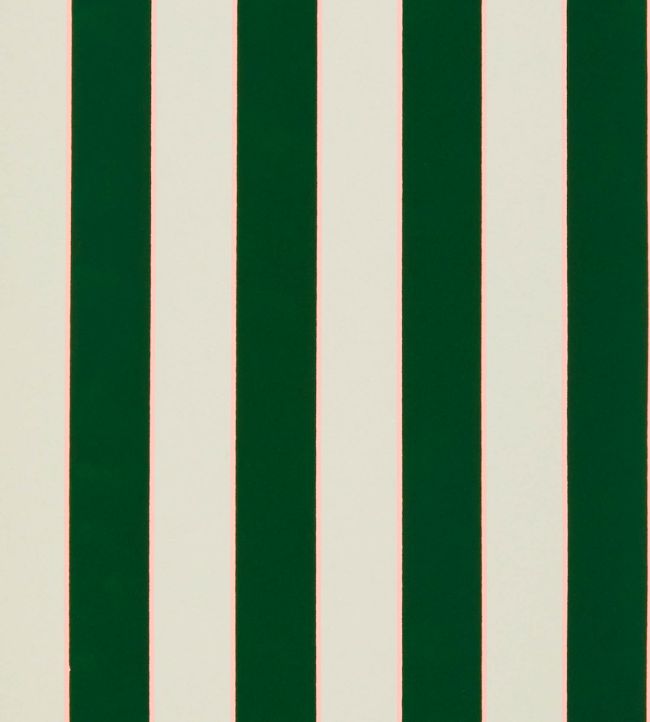 Regency Stripe Wallpaper in Emerald/Blossom by Osborne & Little Jane