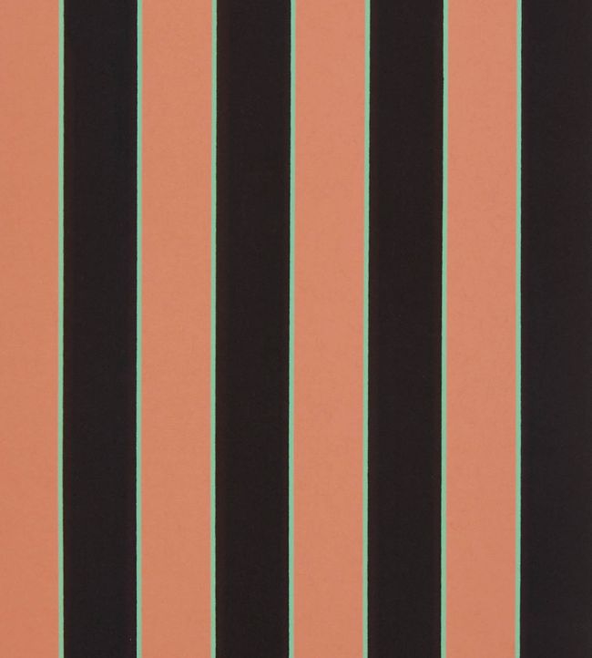 Regency Stripe Wallpaper in Terracotta by Osborne & Little Jane Clayton