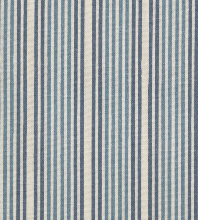 Regent Stripe Fabric by Liberty Lapis