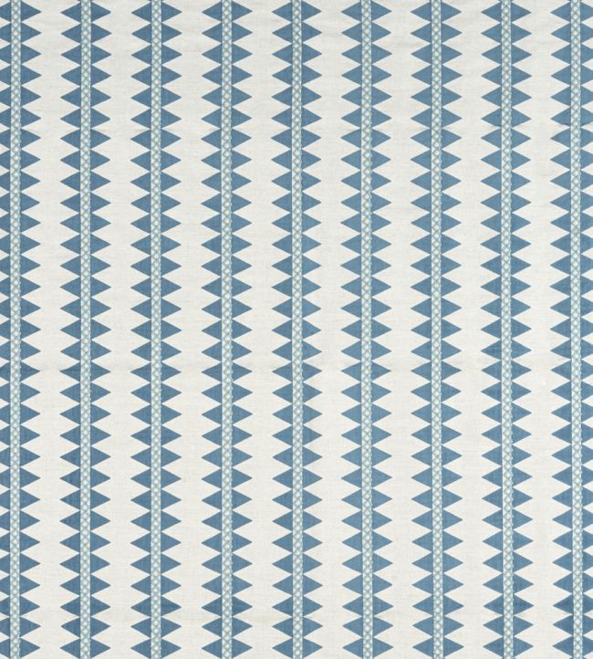 Reno Stripe Fabric by Thibaut Teal