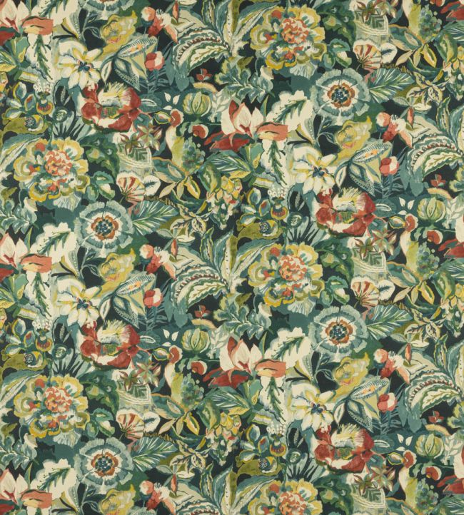 Rivera Fabric in Midnight by Jane Churchill Jane Clayton