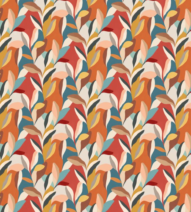 Riviera Wallpaper in Honey Pumpkin by Ohpopsi | Jane Clayton
