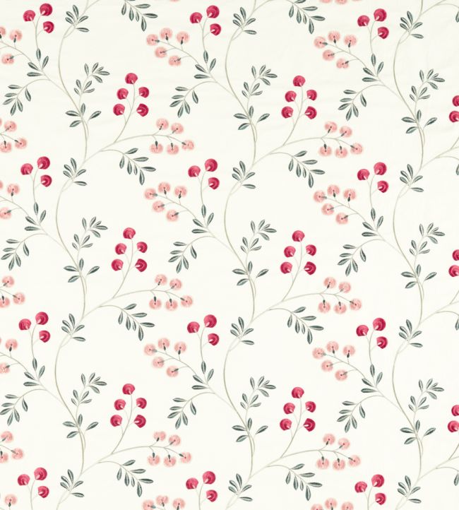 Rochelle Fabric by Clarke & Clarke Blush/Raspberry