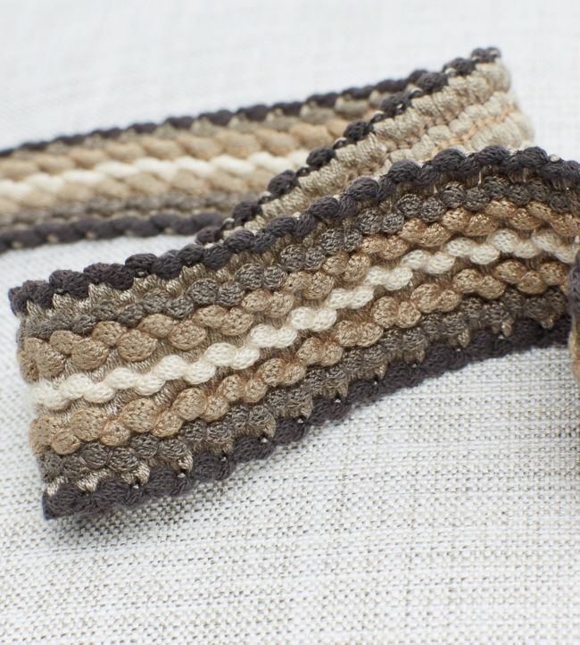 Finola Knit Braid Trimming by Romo Charcoal