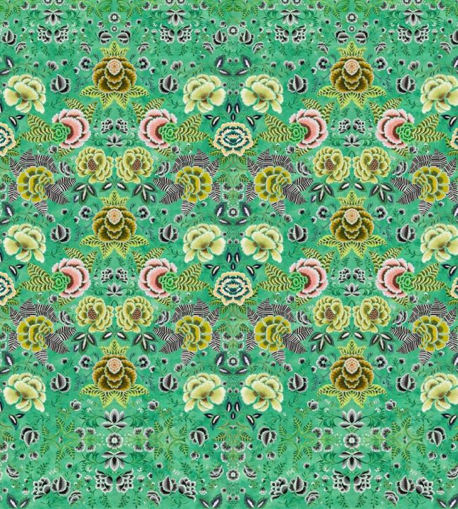 Rose De Damas Mural by Designers Guild Jade