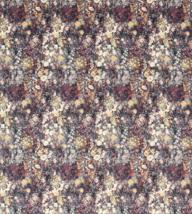 Rosedene Fabric by Studio G Raspberry / Ochre