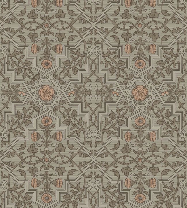 Rosenvinge Wallpaper by Borastapeter Pink / Green