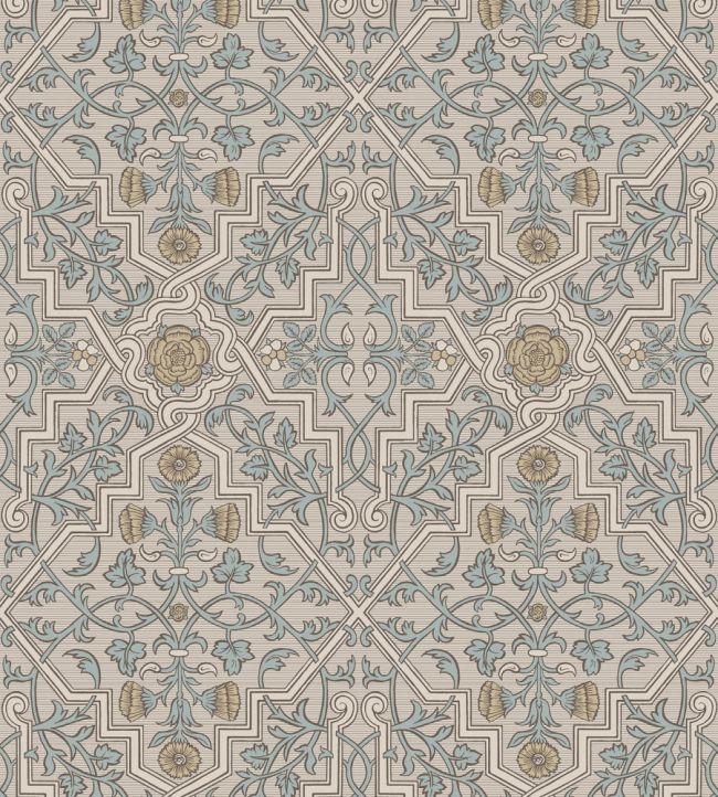 Rosenvinge Wallpaper by Borastapeter Yellow / Blue