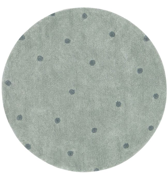 Lorena Canals Round Dot rug Blue Sage C-RDOT-BSG Blue Sage