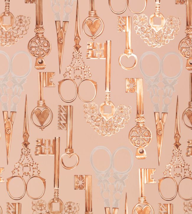 Roxanne Wallpaper in Powder Room by Temperley London for Romo | Jane