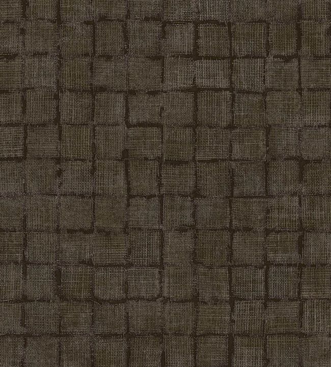 Rustic Check Wallpaper by Eijffinger Brown / Taupe