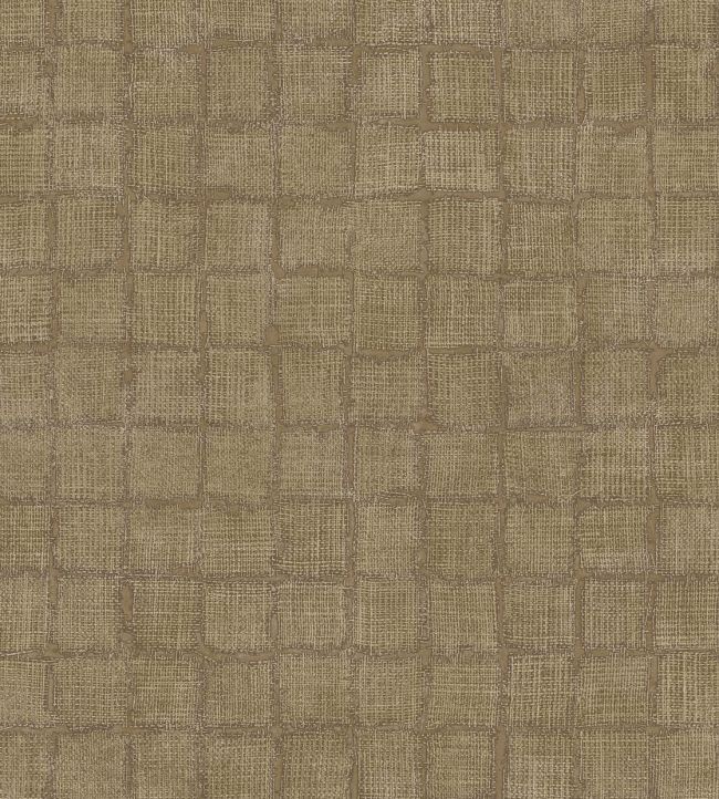 Rustic Check Wallpaper by Eijffinger Gold