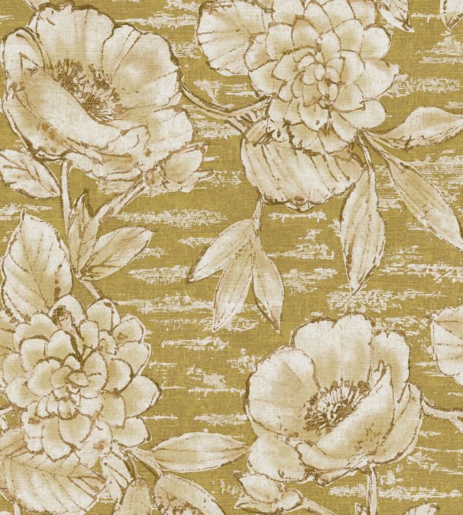 Rustic Floral Wallpaper by Eijffinger Yellow / Ochre