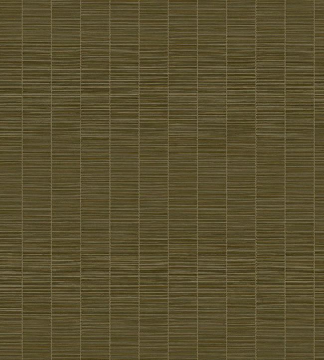 Rustic Stripe Wallpaper by Eijffinger Green